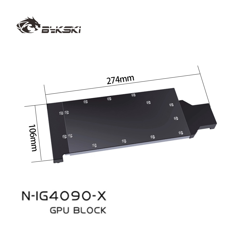 Rtx 4090 Water Block - บล็อกน้ำ GPU ของ Bykski สำหรับการ์ดจอ Colorful