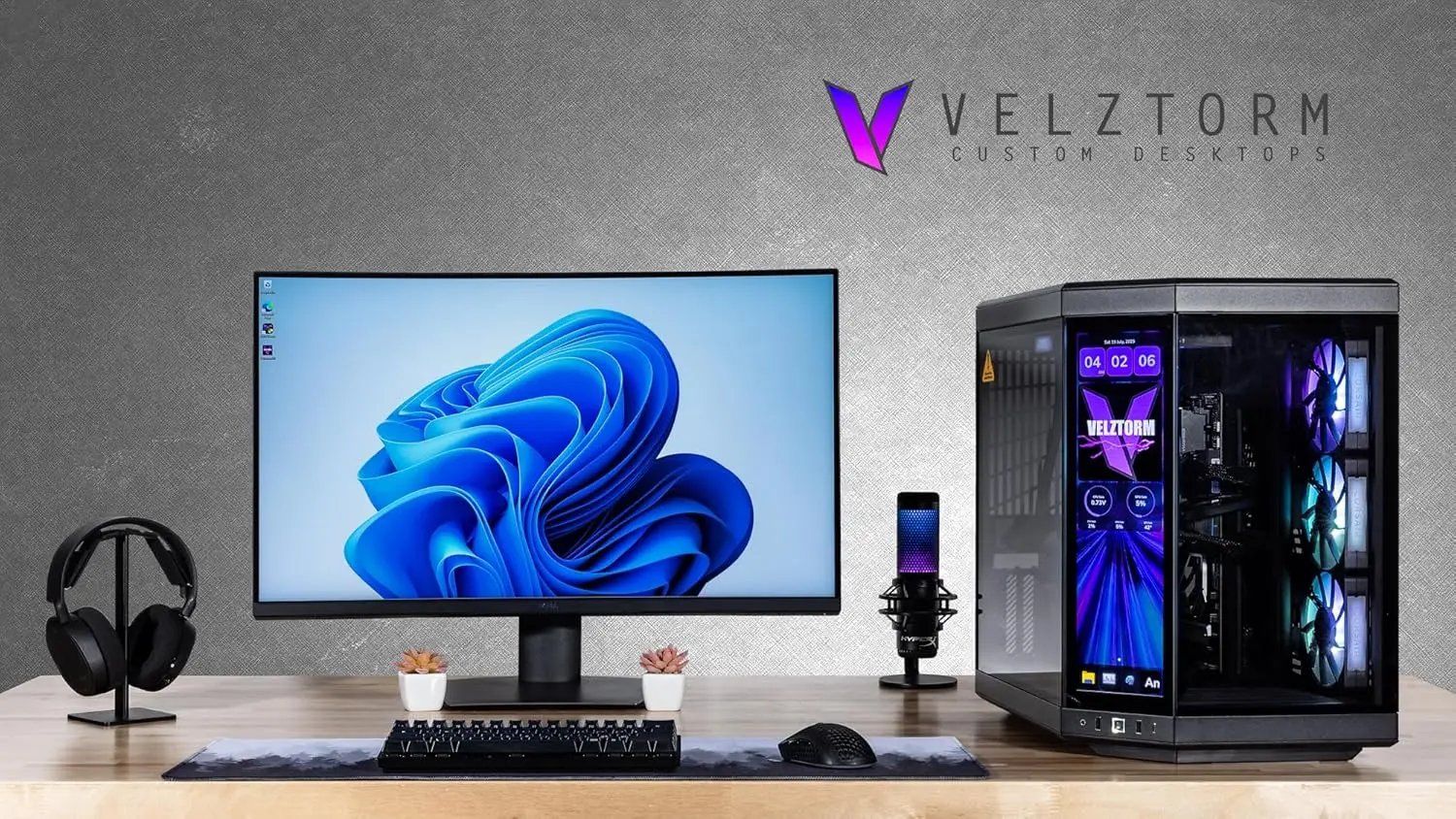 Velztorm LCD สีดำ Praetix คอมพ - Rtx 5090 32Gb บทวิจารณ์และราคา